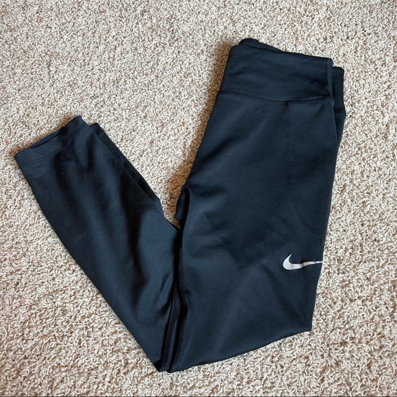 Nike Dri Fit Running Cropped Capri Leggings Tights - Picture 6 of 7